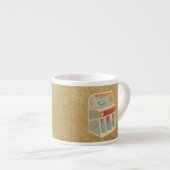 Grunge Jukebox Espressotasse (Vorderseite Rechts)