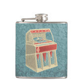 Grunge Jukebox Flachmann (Vorderseite)