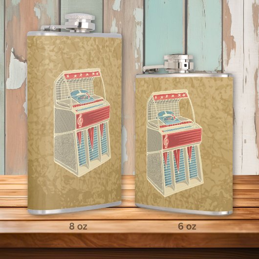 Grunge Jukebox Flachmann