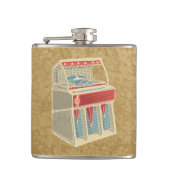 Grunge Jukebox Flachmann (Vorderseite)