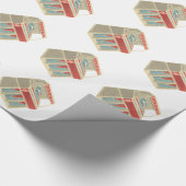 Grunge Jukebox Geschenkpapier (Ecke)