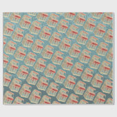 Grunge Jukebox Geschenkpapier (Flach)