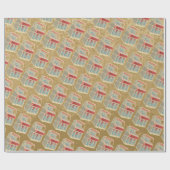 Grunge Jukebox Geschenkpapier (Flach)