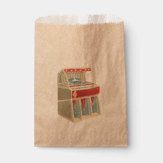 Grunge Jukebox Geschenktütchen (Vorderseite)