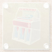 Grunge Jukebox Glasuntersetzer (Rückseite)