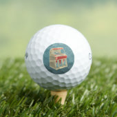 Grunge Jukebox Golfball (Insitu T-Shirt)