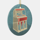 Grunge Jukebox Keramik Ornament (Rechts)