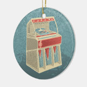 Grunge Jukebox Keramik Ornament (Links)