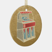Grunge Jukebox Keramik Ornament (Rechts)