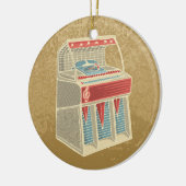 Grunge Jukebox Keramik Ornament (Links)