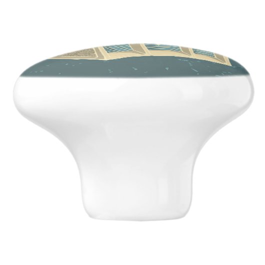 Grunge Jukebox Keramikknauf (Seitenansicht)