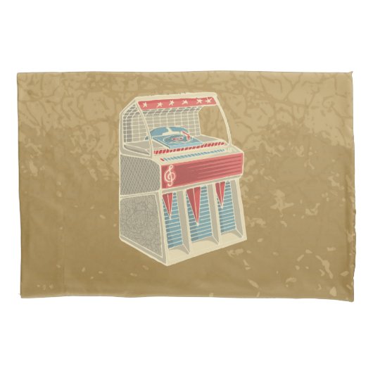 Grunge Jukebox Kissenbezug (Vorderseite)