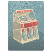 Grunge Jukebox Klemmbrett (Rückseite)