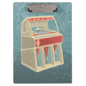 Grunge Jukebox Klemmbrett (Vorderseite)
