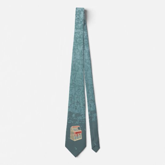 Grunge Jukebox Krawatte (Vorderseite)