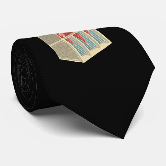 Grunge Jukebox Krawatte (Gerollt)