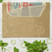 Grunge Jukebox Küchentuch (Gefaltet)