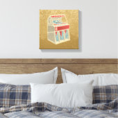 Grunge Jukebox Leinwanddruck (Insitu (Schlafzimmer))