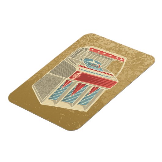 Grunge Jukebox Magnet (Linke Seite)