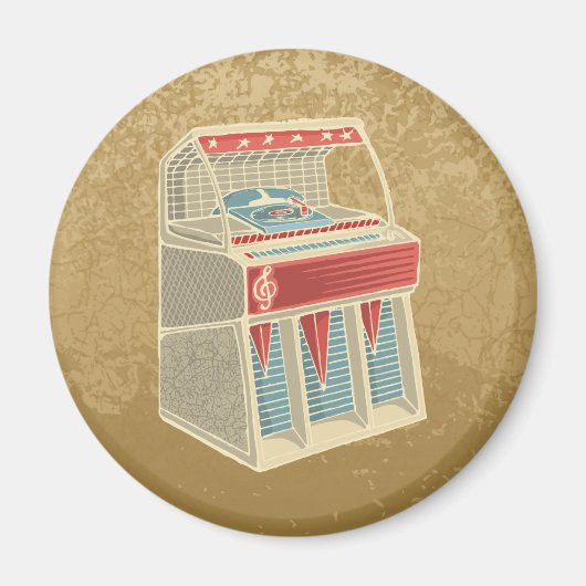 Grunge Jukebox Magnet (Vorne)