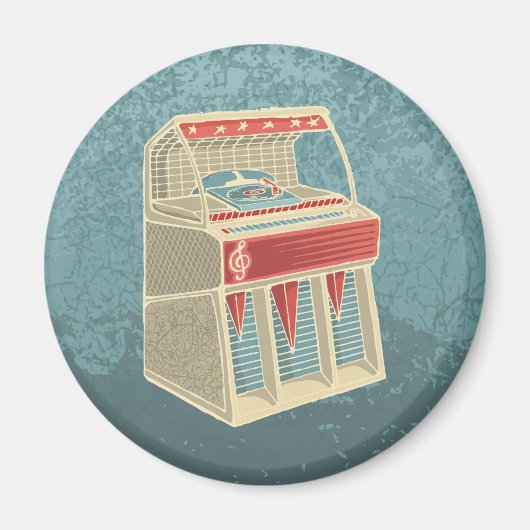 Grunge Jukebox Magnet (Vorne)