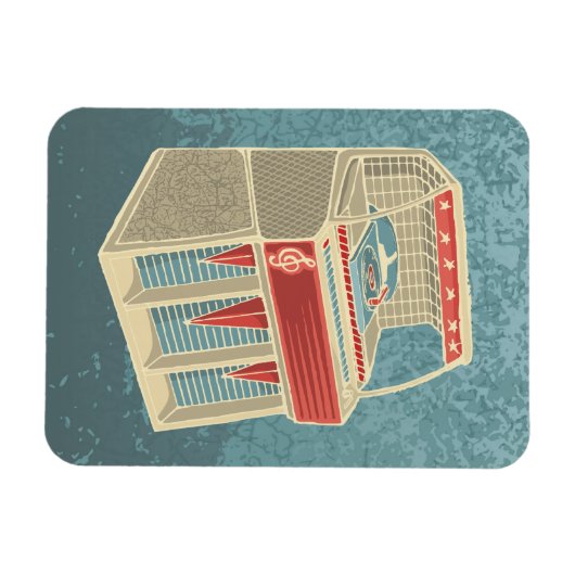 Grunge Jukebox Magnet (Horizontal)