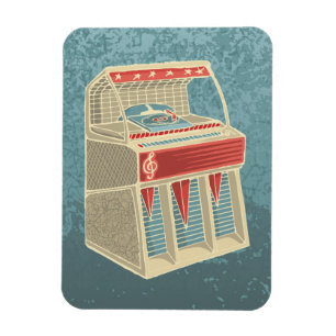 Grunge Jukebox Magnet