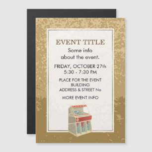 Grunge Jukebox Magnetkarte