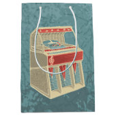 Grunge Jukebox Mittlere Geschenktüte (Vorderseite)