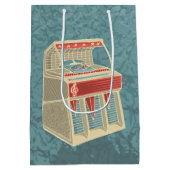 Grunge Jukebox Mittlere Geschenktüte (Rückseite)