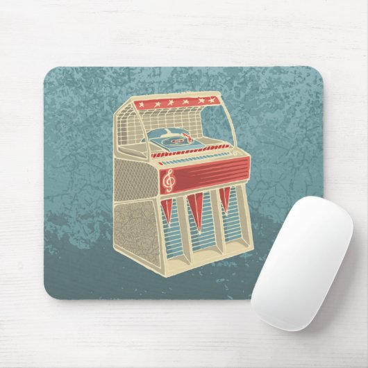 Grunge Jukebox Mousepad (Mit Mouse)