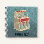 Grunge Jukebox Notizblock (Vorderseite)