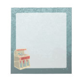 Grunge Jukebox Notizblock (Vorderseite)