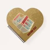 Grunge Jukebox Notizbuch (Vorderseite)