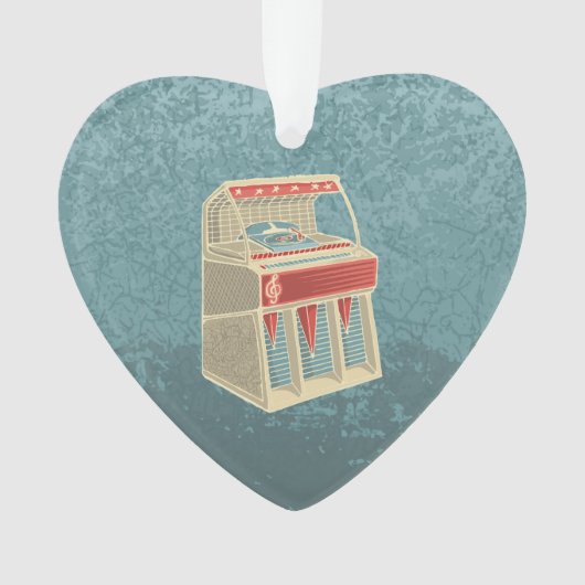 Grunge Jukebox Ornament (Vorderseite)