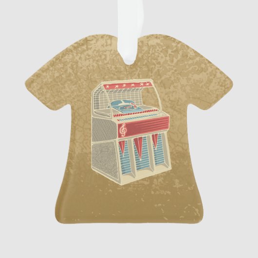 Grunge Jukebox Ornament (Vorderseite)