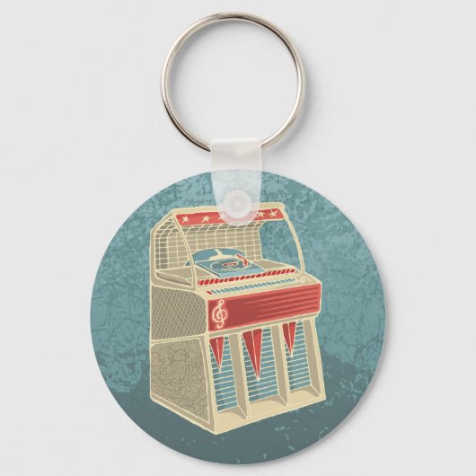 Grunge Jukebox Schlüsselanhänger (Vorderseite)