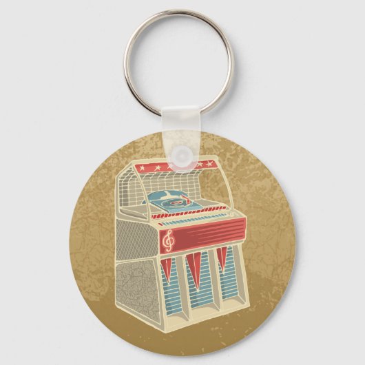 Grunge Jukebox Schlüsselanhänger (Vorderseite)