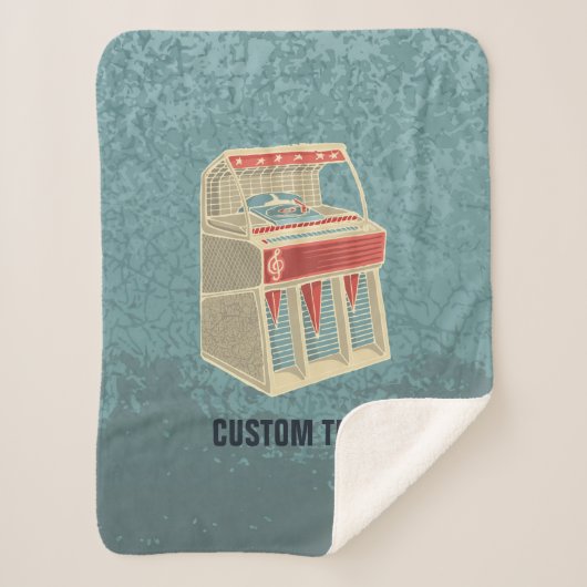 Grunge Jukebox Sherpadecke (Vorderseite)