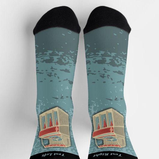 Grunge Jukebox Socken (Oben)
