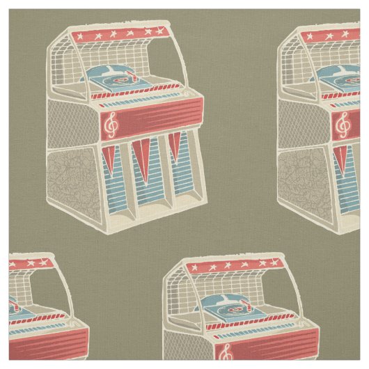 Grunge Jukebox Stoff (Muster)