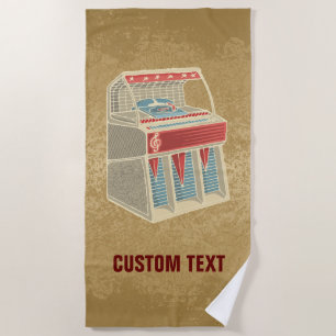 Grunge Jukebox Strandtuch