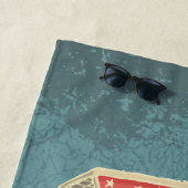 Grunge Jukebox Strandtuch (Beispiel)