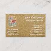 Grunge Jukebox Visitenkarte (Vorderseite)