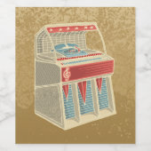 Grunge Jukebox Weinetikett (Einzelnes Label)