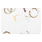 Grunge-Kaffeefleck-Magnet Magnet (Horizontal)