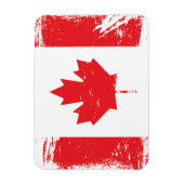 Grunge Kanada-Flagge Magnet (Vertikal)