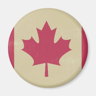Grunge kanadische Flagge Magnet
