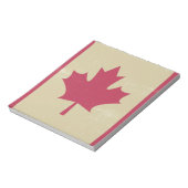 Grunge kanadische Flagge Notizblock (Rotiert)
