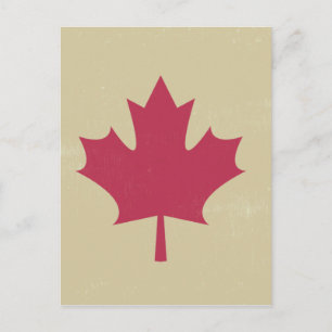 grunge kanadische Flagge Postkarte